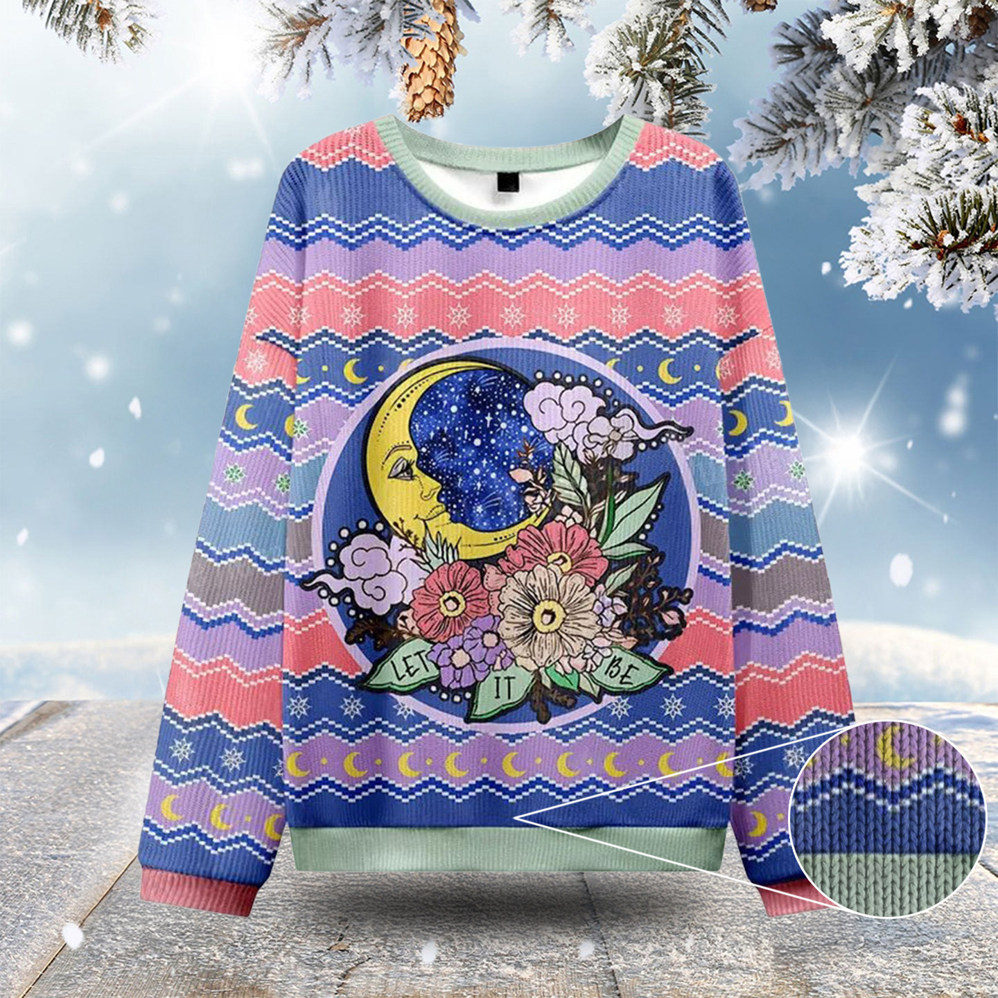 Let It Be Ugly Christmas Sweatshirts Hilarious Christmas Sweaters Gifts For Wife