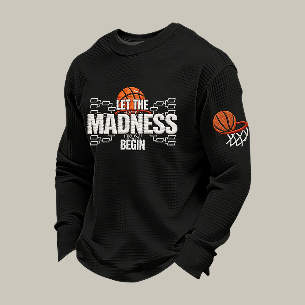 Let The Madness Begin Basketball Long Sleeve Shirt Basketball Apparel Father's Day Gift