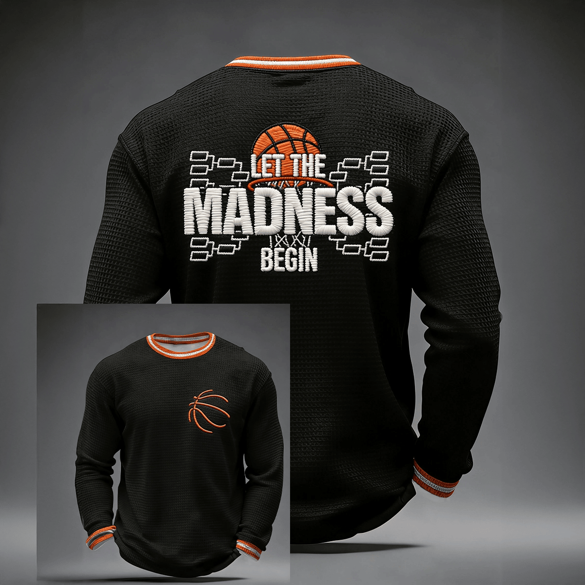 Let The Madness Begin Basketball Long Sleeve Shirt Basketball Apparel Gift For Father