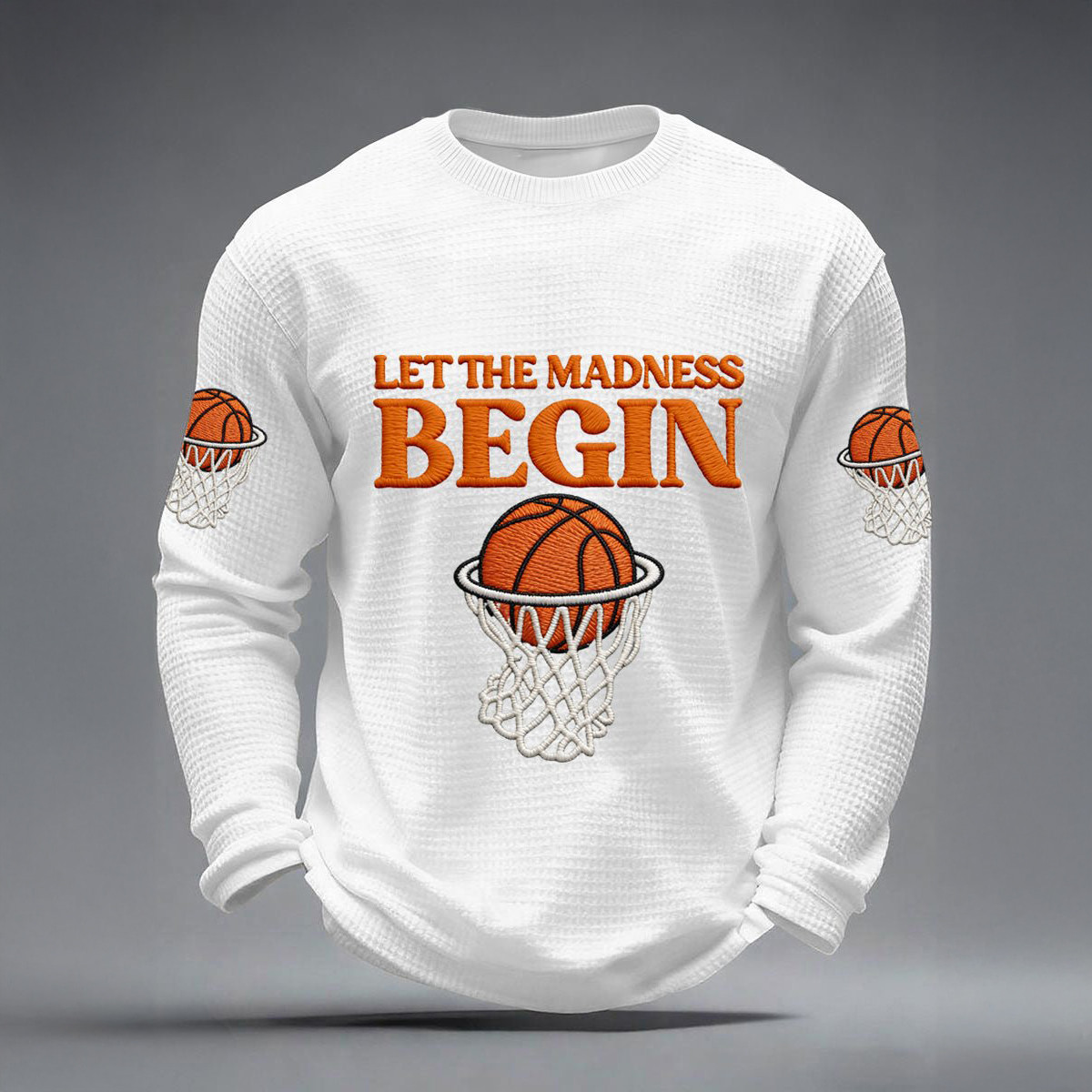 Let The Madness Begin Basketball Long Sleeve Shirt Basketball Clothing Game Day Gear