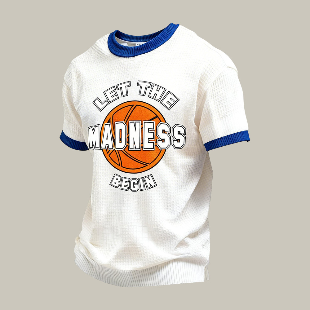 Let The Madness Begin Basketball T-Shirt Game Day Shirt Basketball Lover Present Idea