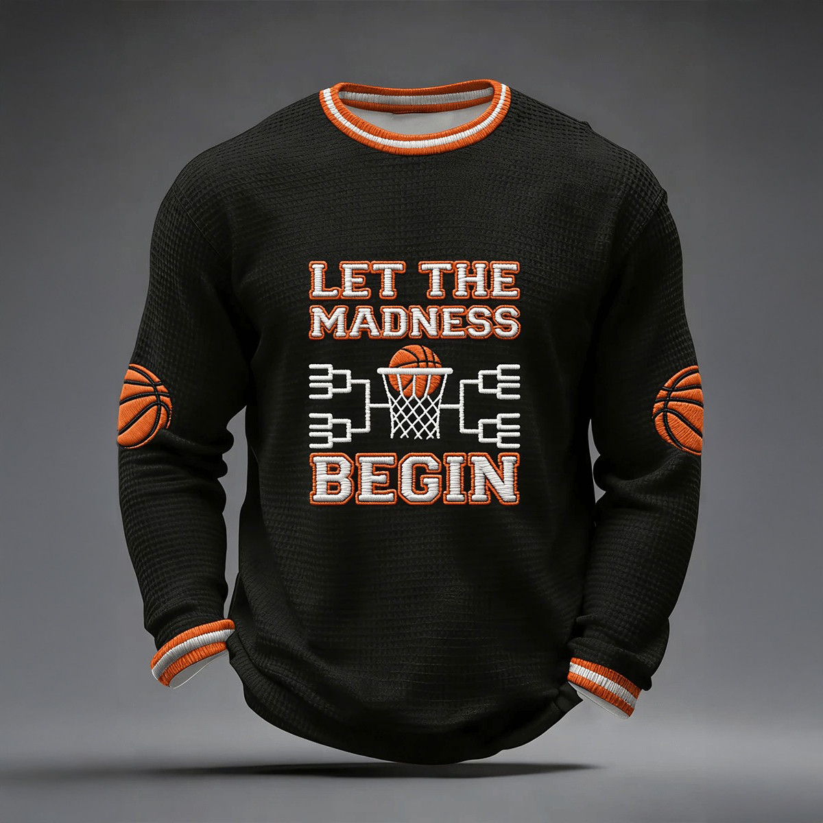 Let The Madness Begin Basketball Tournament Long Sleeve Shirt Basketball Apparel Game Day Gear