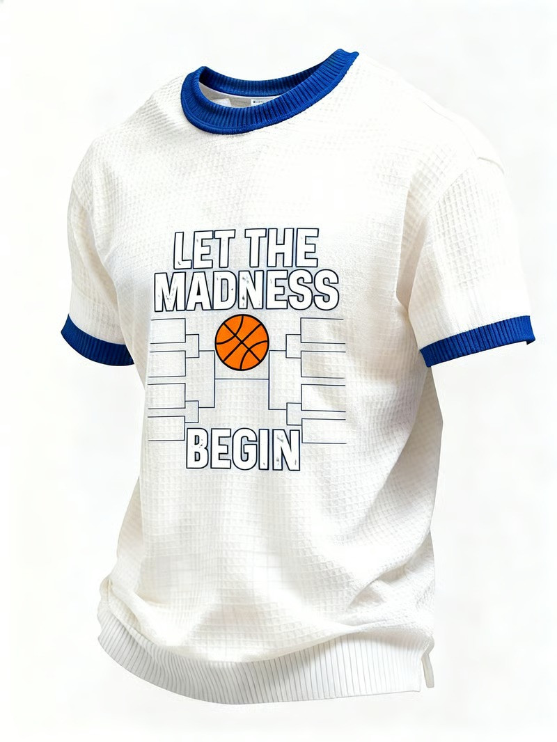 Let The Madness Begin Bracket T-Shirt March Madness Fan Apparel Best Gift For NCAA Fans