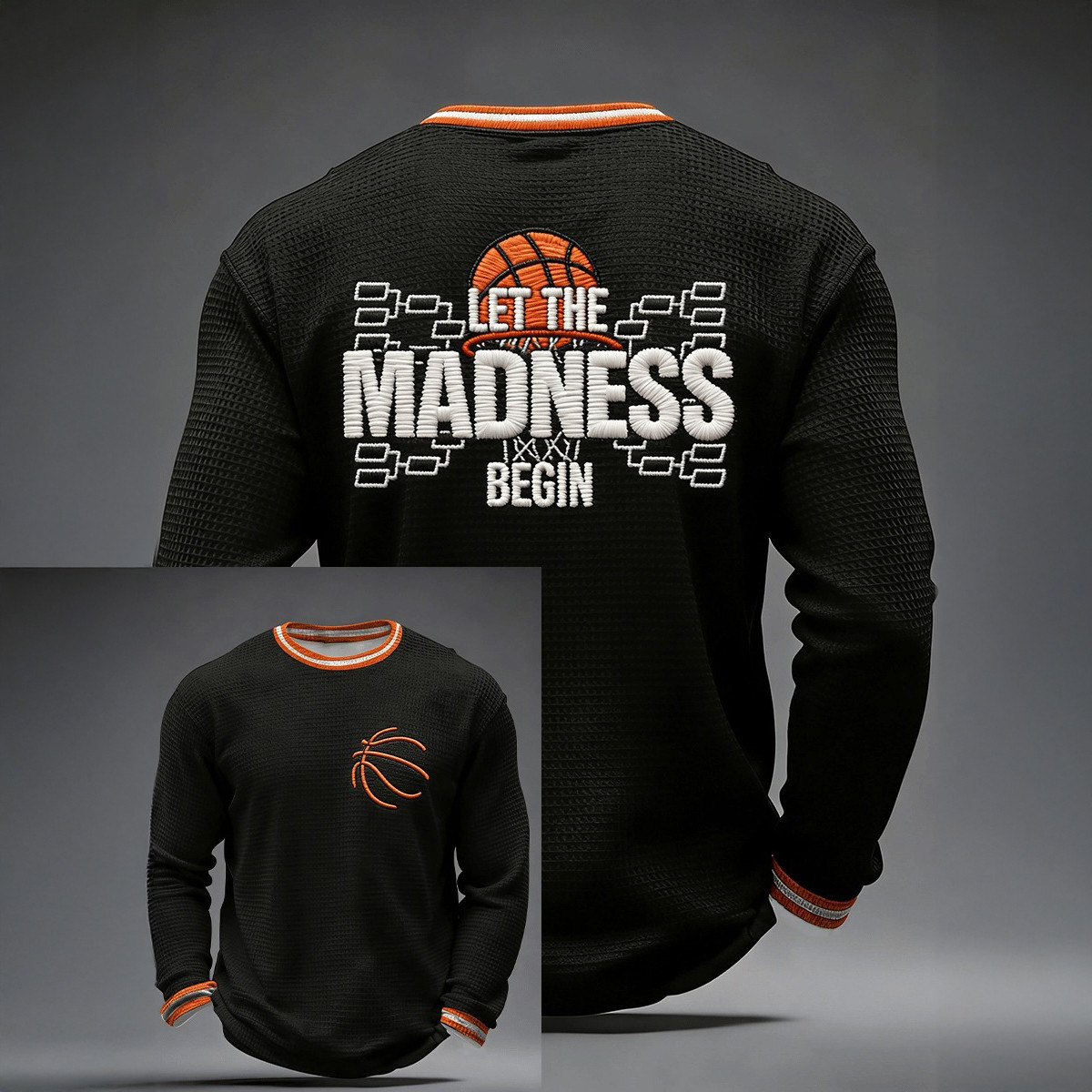 Let The Madness Begin Long Sleeve Shirt Game Day Clothing Basketball Lover Present