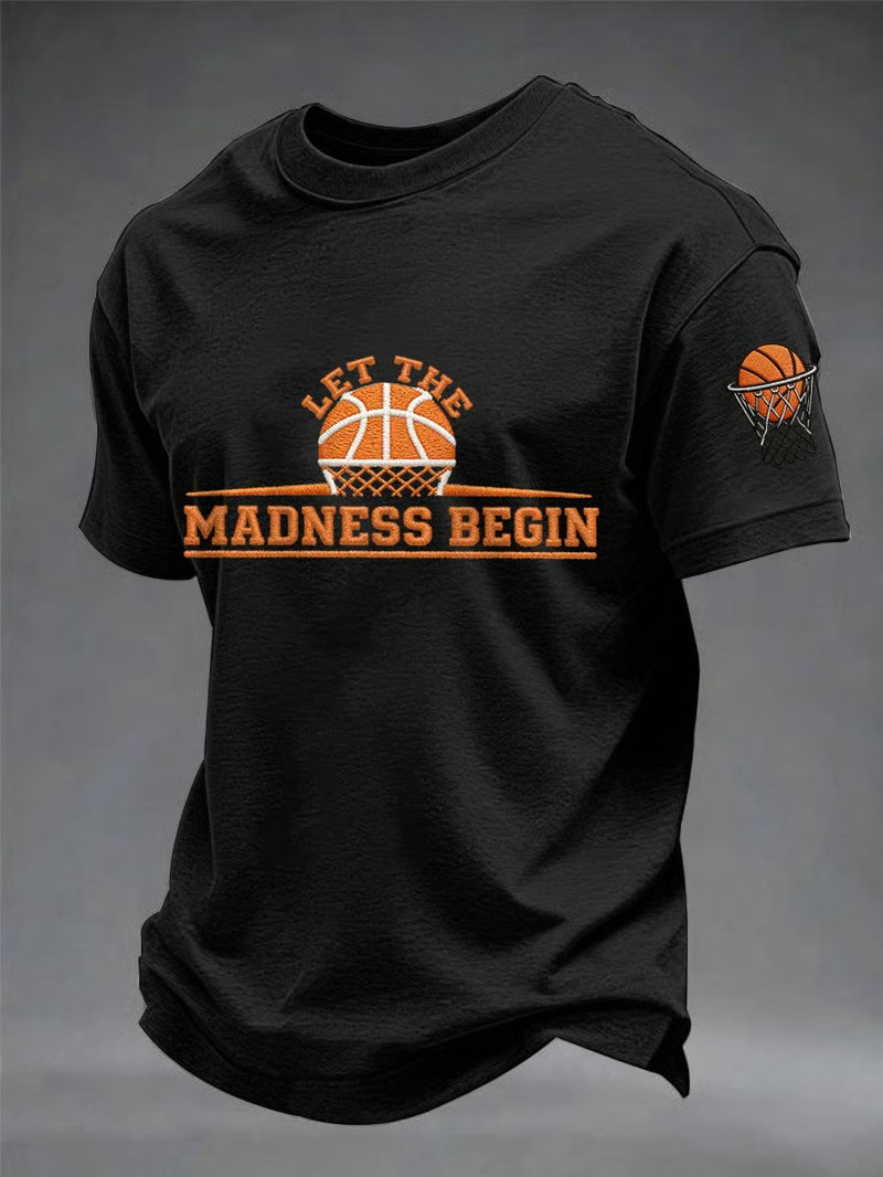 Let The Madness Begin March Madness 2026 Basketball T-Shirt NCAA Tournament Fan Gear Gift For NCAA Fans