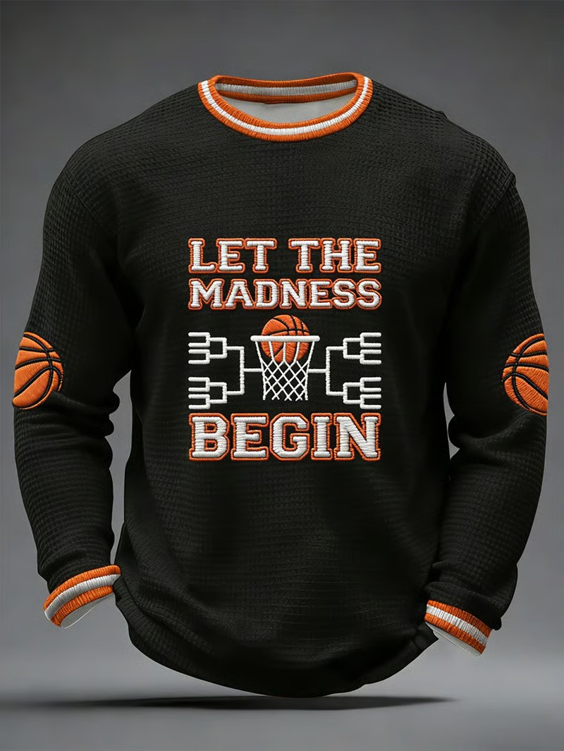 Let The Madness Begin NCAA Bracket Long Sleeve Shirt March Madness 2026 Basketball Fan Gear Best Gift For Fans