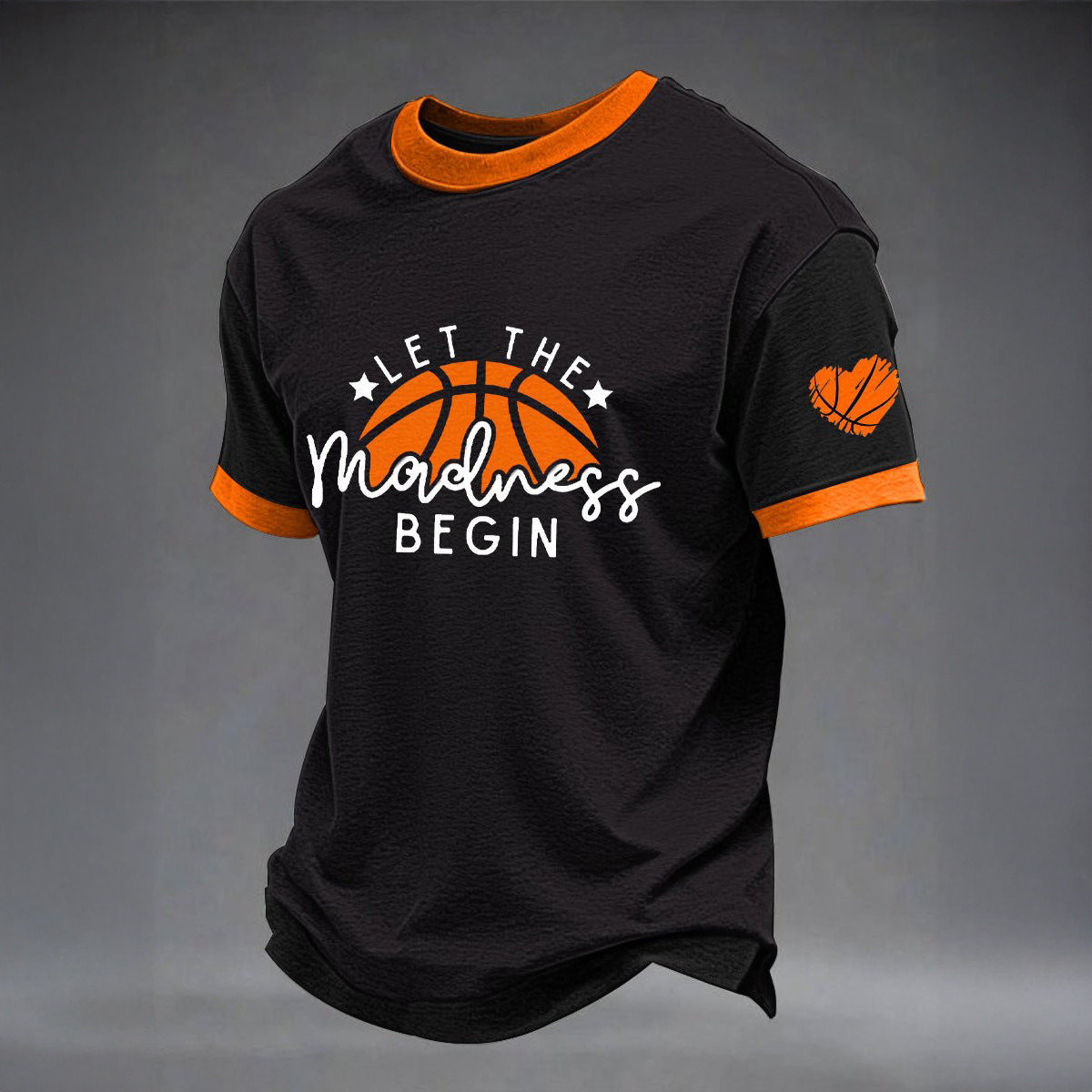 Let The Madness Begin T-Shirt Basketball Clothes Game Day Gift For Him
