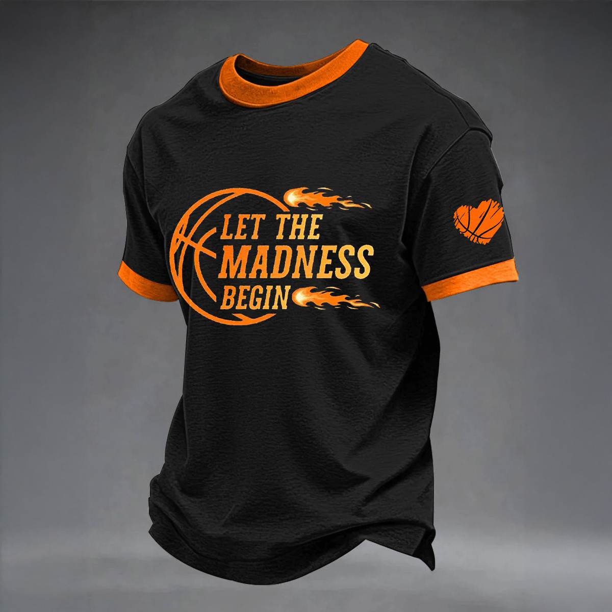 Let The Madness Begin T-Shirt Basketball Merch Game Day Gift For Husband