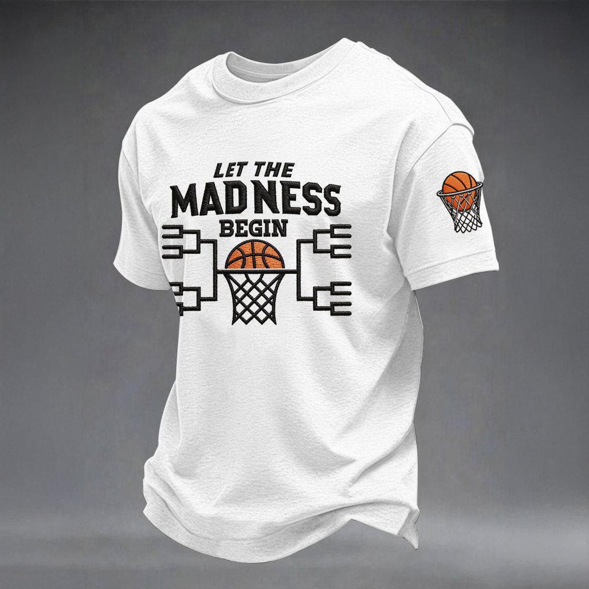 Let The Madness Begin T-Shirt Game Day Clothes Best Gift For Basketball Lover