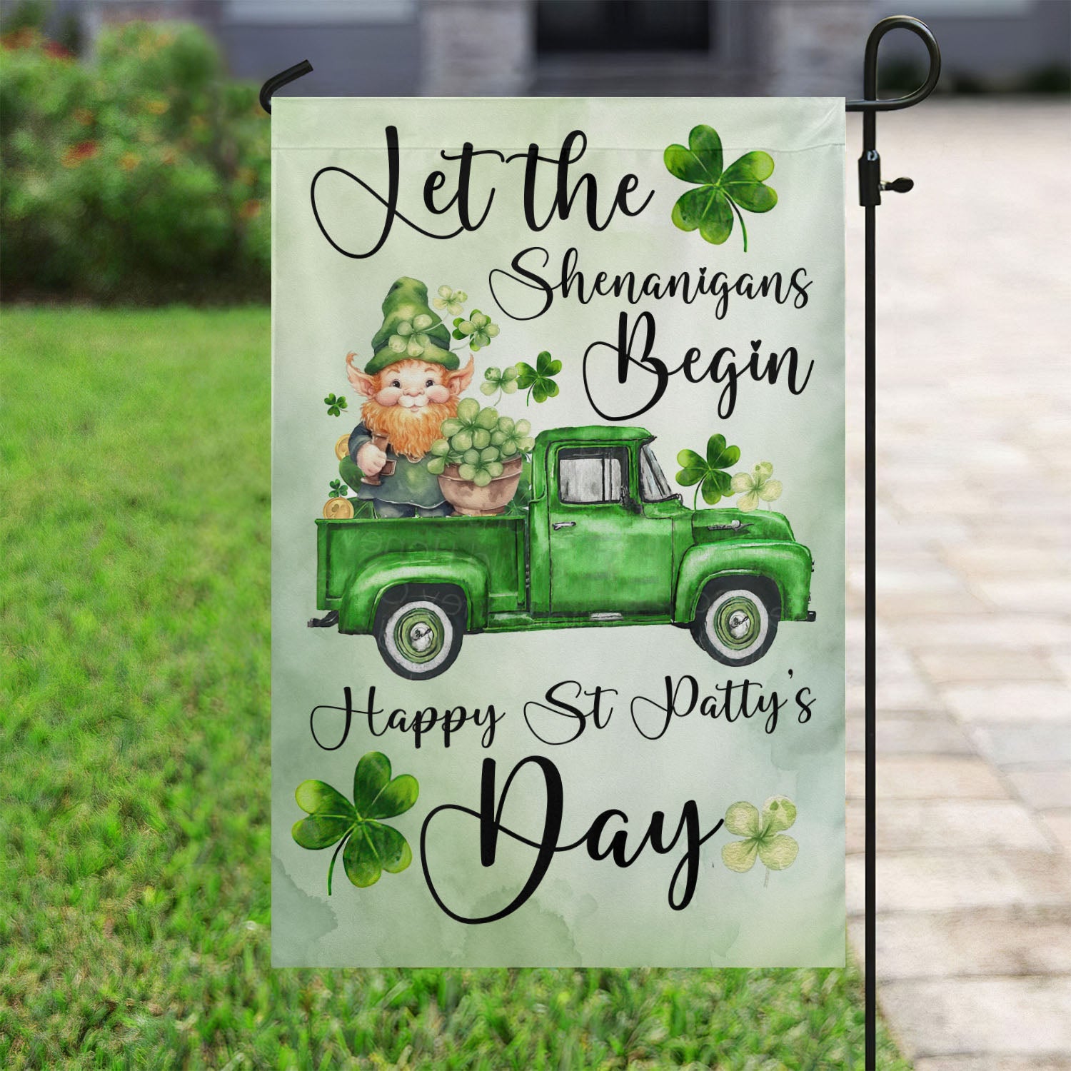 Let The Shenanigans Begin Flag Happy St Patricks Day Unique Gift For The Irish