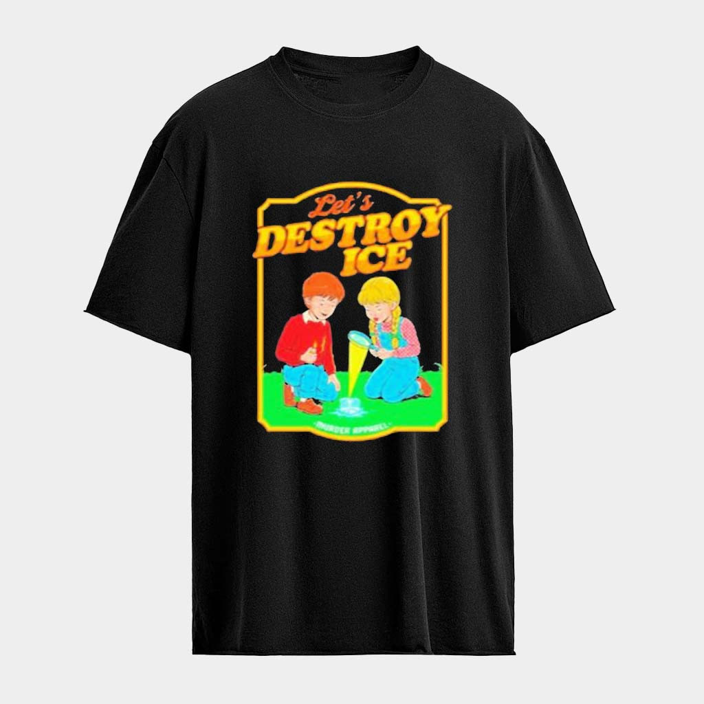 Let's Destroy Ice Kids T-Shirt Birthday Presents For Friends