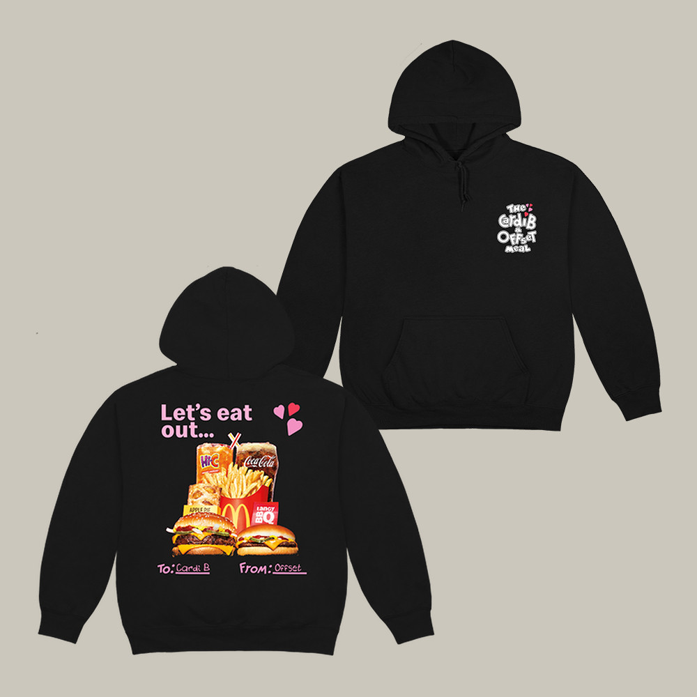 Let's Eat Out Cardi B Hoodie The Cardi B And Offset Meal Apparel Gift Idea For Fans