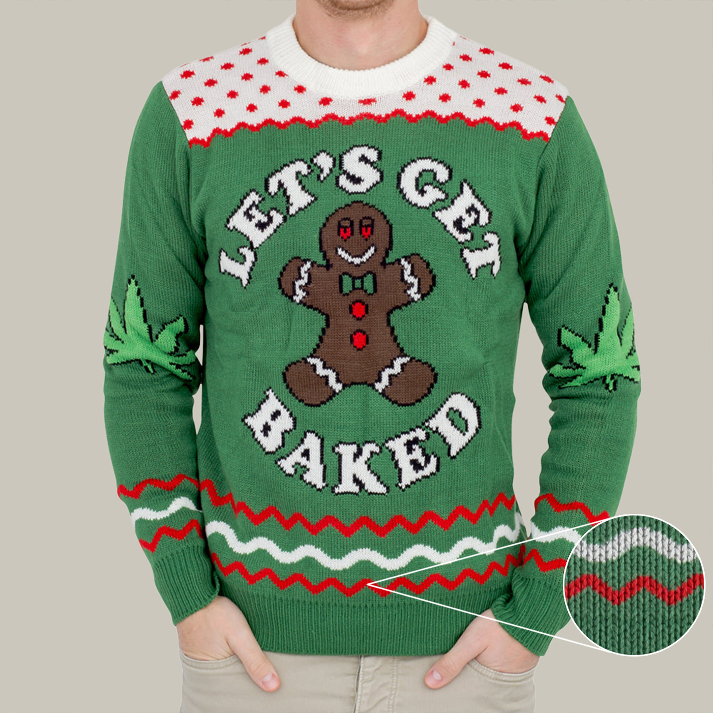 Let'S Get Baked Happy Gingerbread Ugly Christmas Sweater Xmas Party Outfits Gift For Daughter
