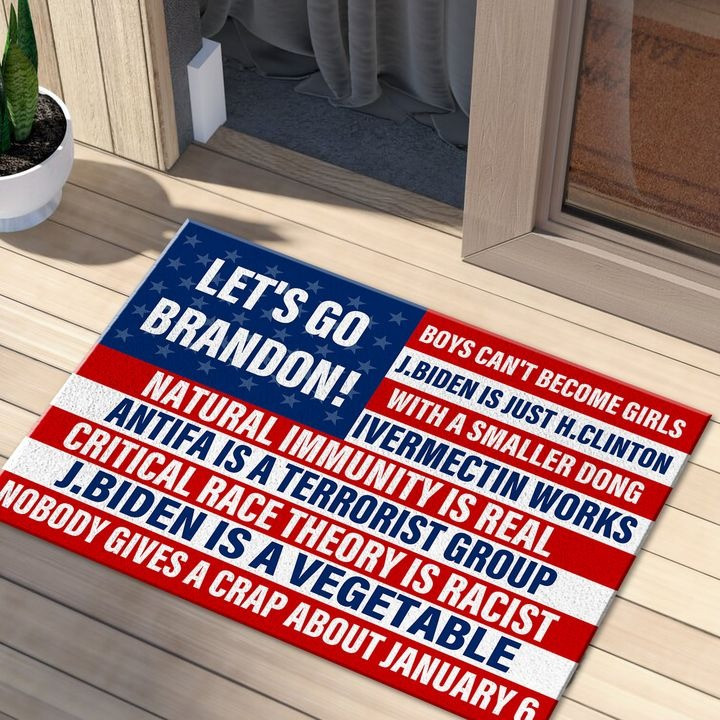Let's Go Brandon Doormat Political Door Mats Trump 2025 Merchandise