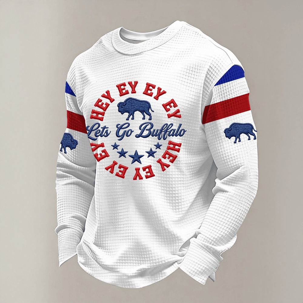 Let's Go Buffalo Bills Football Long Sleeve Shirt Sport Themed Football Clothing Gift For Boyfriend