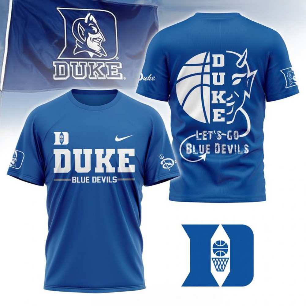 Let's Go Duke Blue Devils 2025 T-Shirt Gifts For Basketball Fan