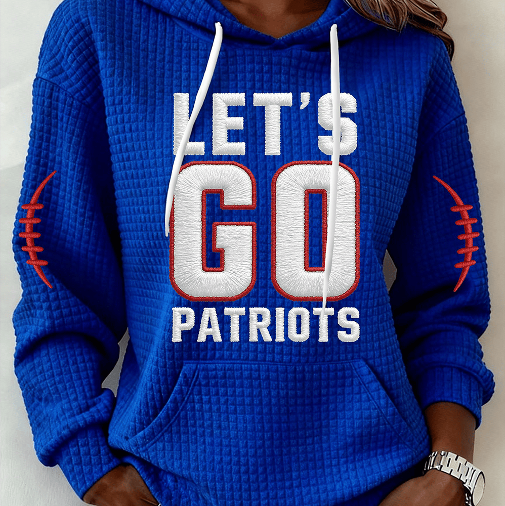 Let's Go Patriots Football Hoodie New England Patriots Clothing Line Fan Gear