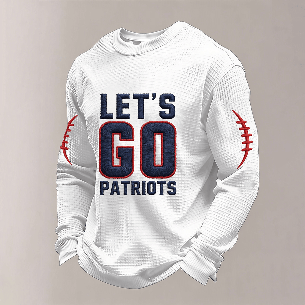 Let's Go Patriots Long Sleeve Shirt New England Patriots Apparel Best Gift For Fan
