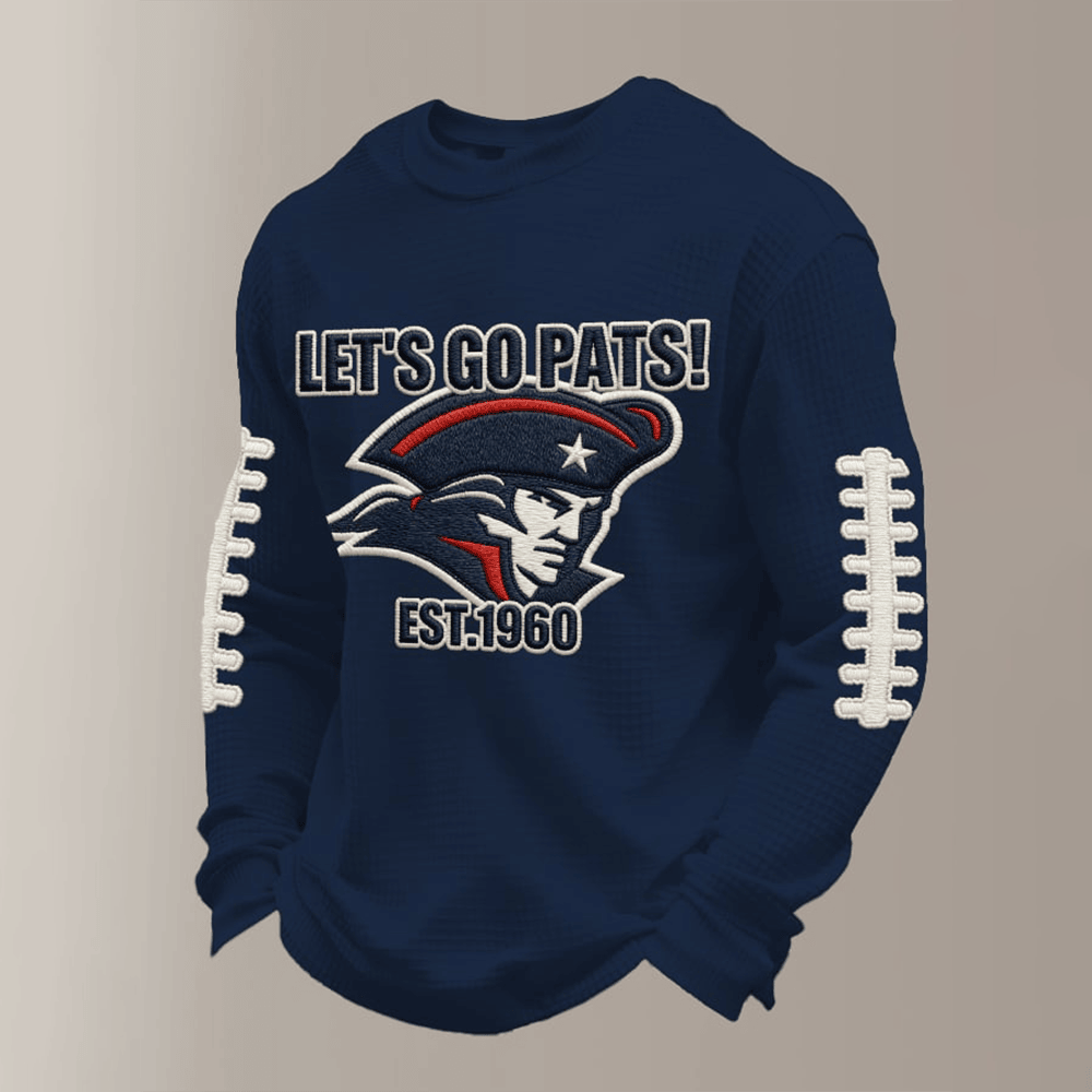 Let's Go Pats Est 1960 Long Sleeve Shirt Football Apparel Great Gift Ideas