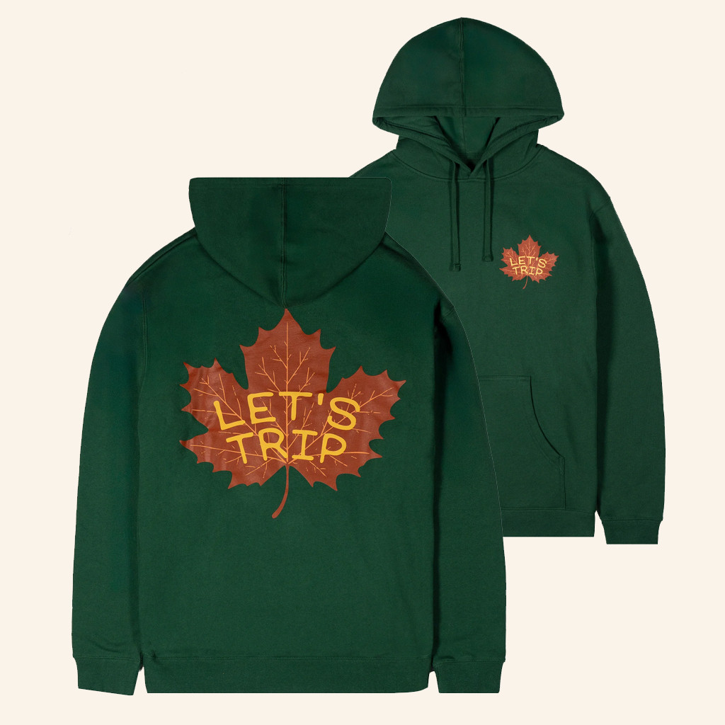 Let's Trip Merch Maple Leaf Hoodie Christmas Presents For Boyfriend Let's Trip Merch Maple Leaf Hoodie Christmas Presents For Boyfriend