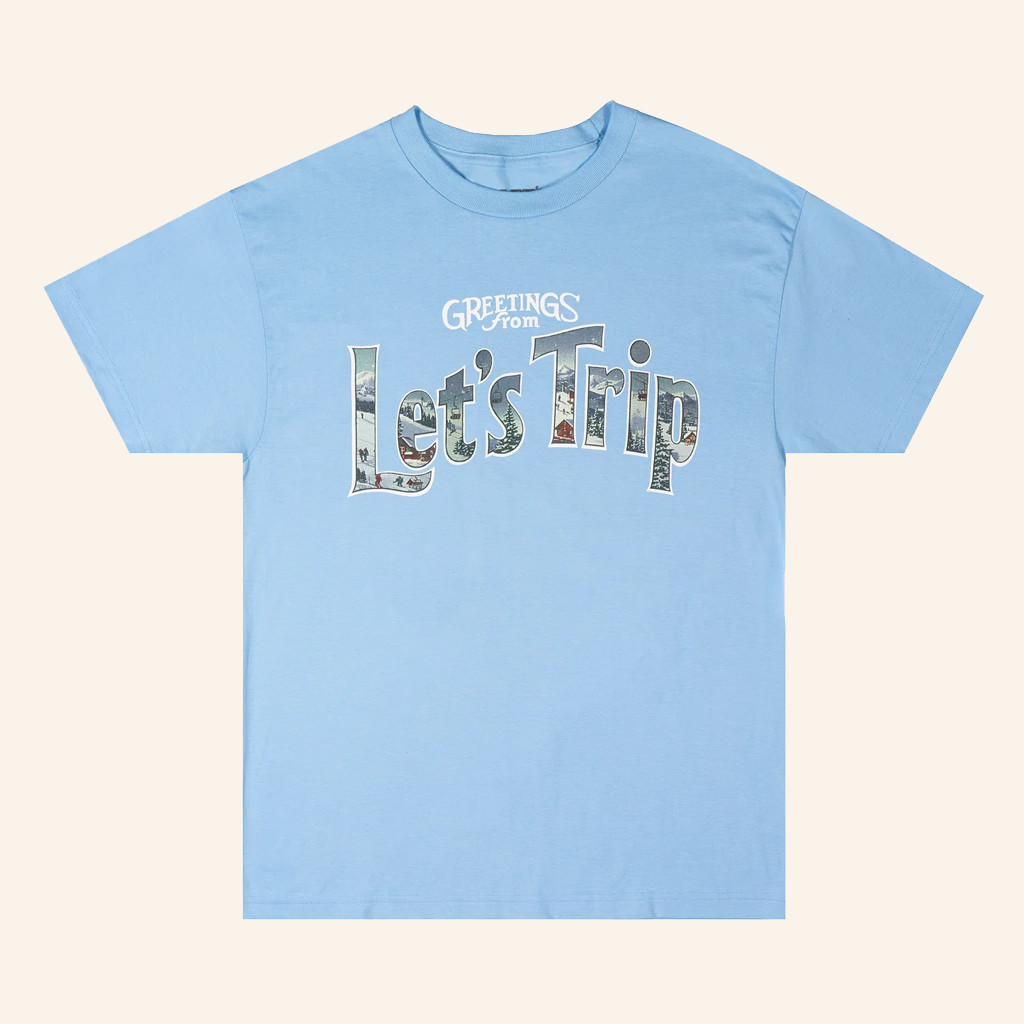 Let's Trip Merch Postcard T-Shirt Xmas Gifts For Boyfriend