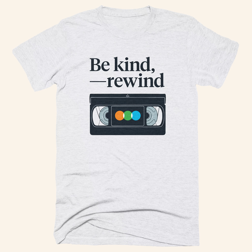 Letterboxd Merch Be Kind Rewind T-Shirt Birthday Gift Ideas For Husband