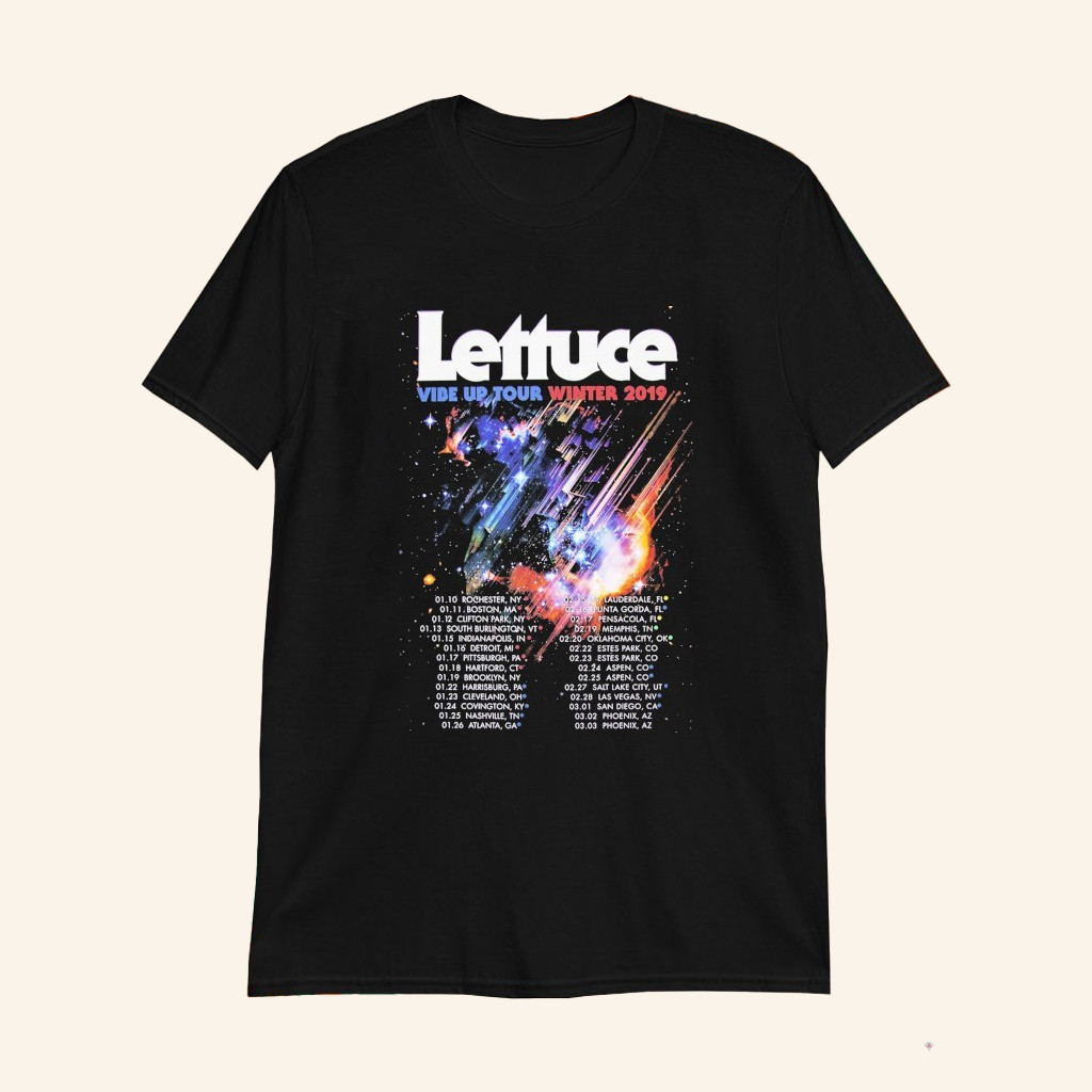 Lettuce Vibe Up Winter 2019 Tour Dates T-Shirt Lettuce Merch Music Gift Ideas For Guys