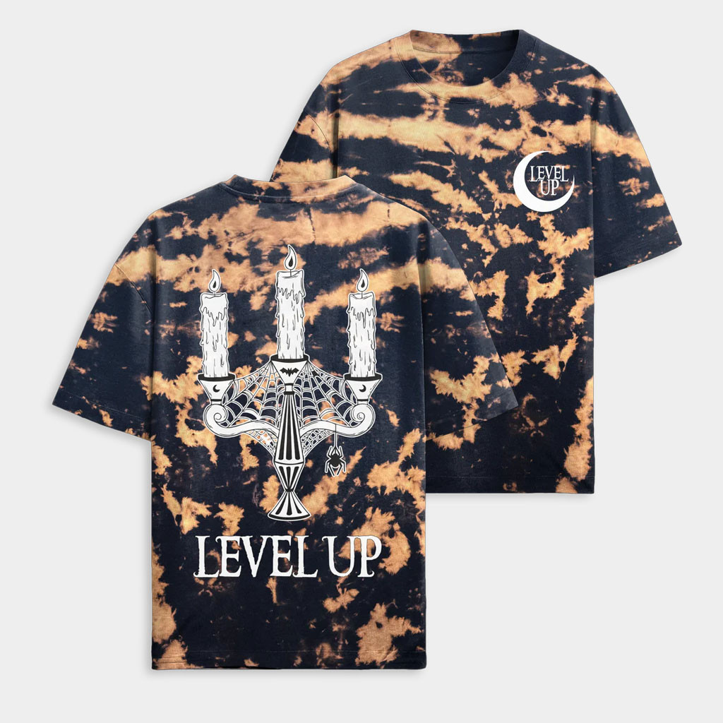 Level Up Merch Level Up Eternal Wick Bleach Tie Dye T-Shirt Birthday Gift For Friends-1