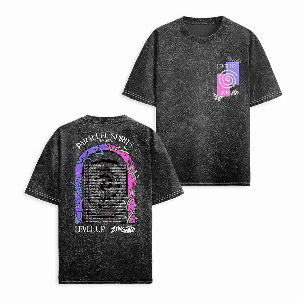 Level Up x Zingara Parallel Spirits Tour T-Shirt Zingara 2026 Tour Merch Best Gift For Zingara Fans