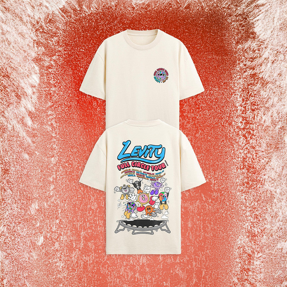 Levity Merch 2555 Levity Full Circle Tour 2025 Trampoline T-Shirt Father's Day Gifts For Son Levity Merch 2555 Levity Full Circle Tour 2025 Trampoline T-Shirt Father's Day Gifts For Son