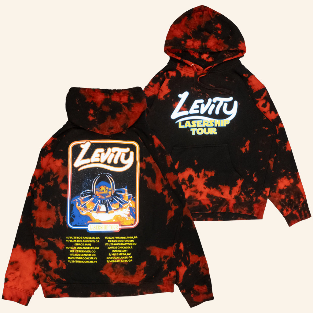 Levity Merch Lasership Tour Tie Dye Hoodie Cool Gifts For Music Lovers