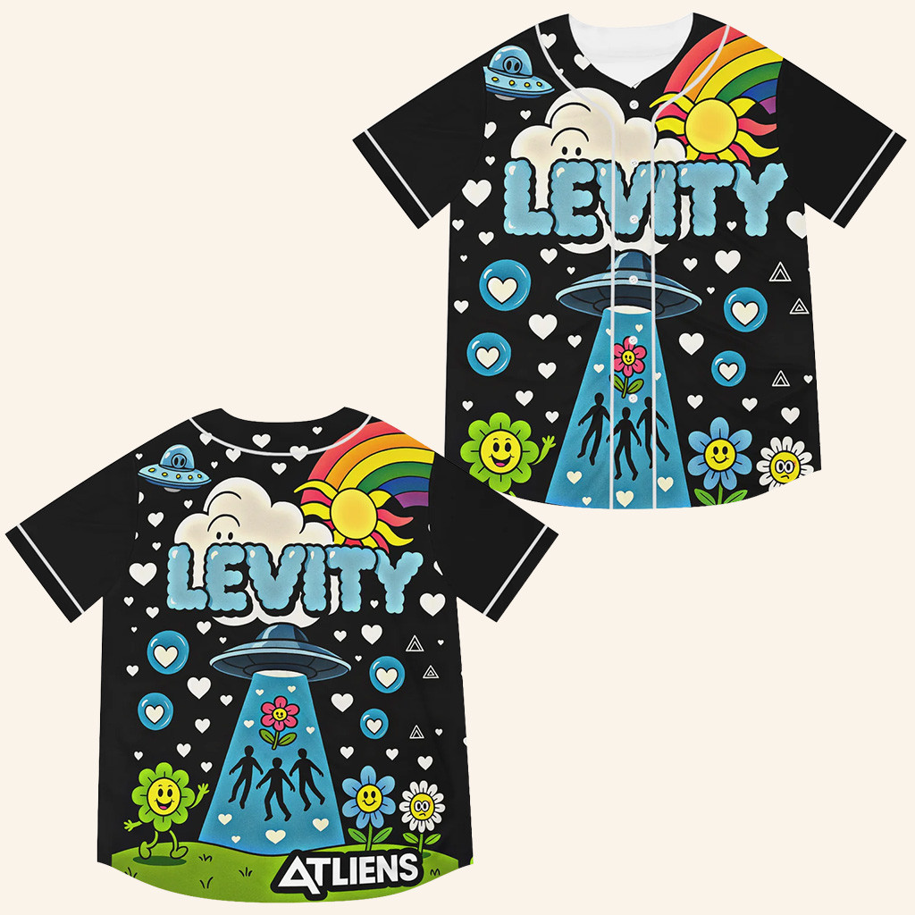 Levity Merch Levity Atliens Jersey EDM Rave Jersey Colorful Festival Clothing Gifts For Dudes Levity Merch Levity Atliens Jersey EDM Rave Jersey Colorful Festival Clothing Gifts For Dudes