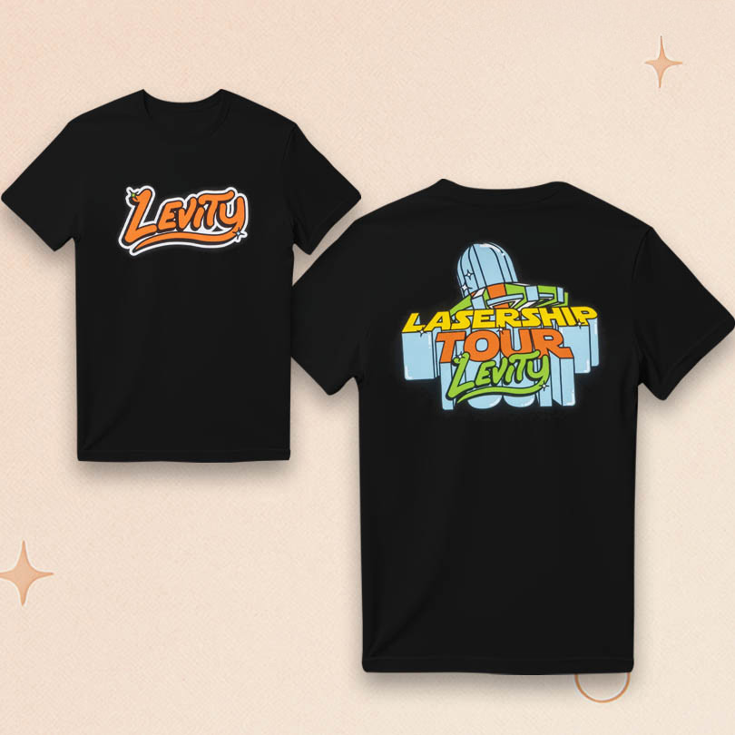 Levity Merch Levity Lasership Tour Spaceship T-Shirt Music Gift Ideas For Guys