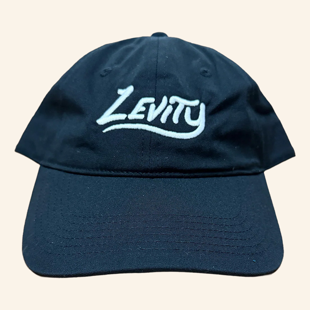 Levity Merch Levity Logo Black Embroidered Hat Music Gift Ideas For Guys