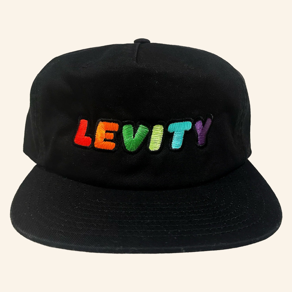 Levity Merch Levity Rainbow Embroidered Snapback Hat Gift Ideas For Music Lovers