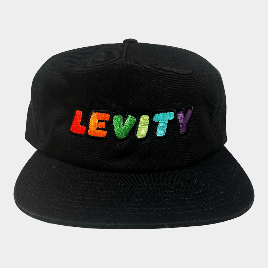 Levity Merch Levity Rainbow Embroidered Snapback Hat Gift Ideas For Music Lovers