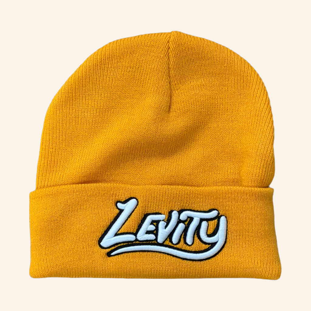 Levity Merch Levity Yellow Logo Beanie Christmas Gifts For Music Lovers