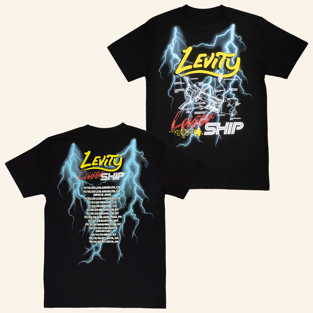 Levity Merch Lightning Lasership Tour T-Shirt Gift Ideas For Music Lovers
