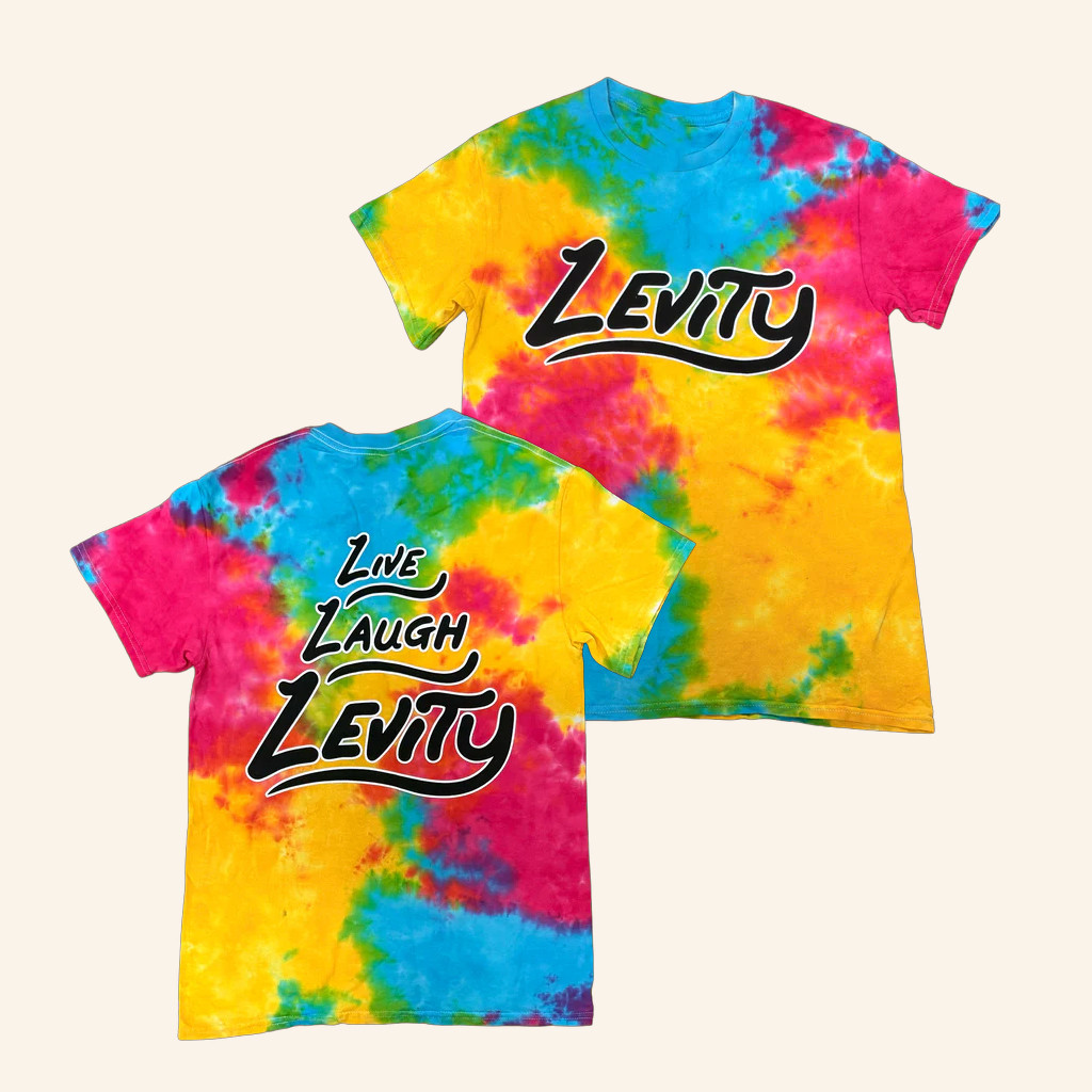 Levity Merch Live Laugh Levity Tie Dye T-Shirt Present For Husband Levity Merch Live Laugh Levity Tie Dye T-Shirt Present For Husband