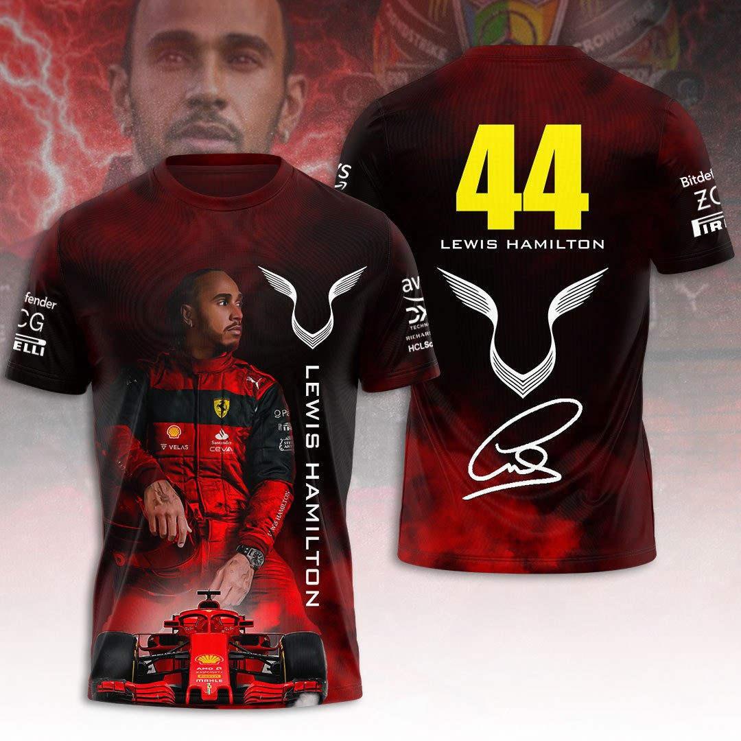 Lewis Hamilton 44 Racing T-Shirt Gift Ideas For Racing Fans