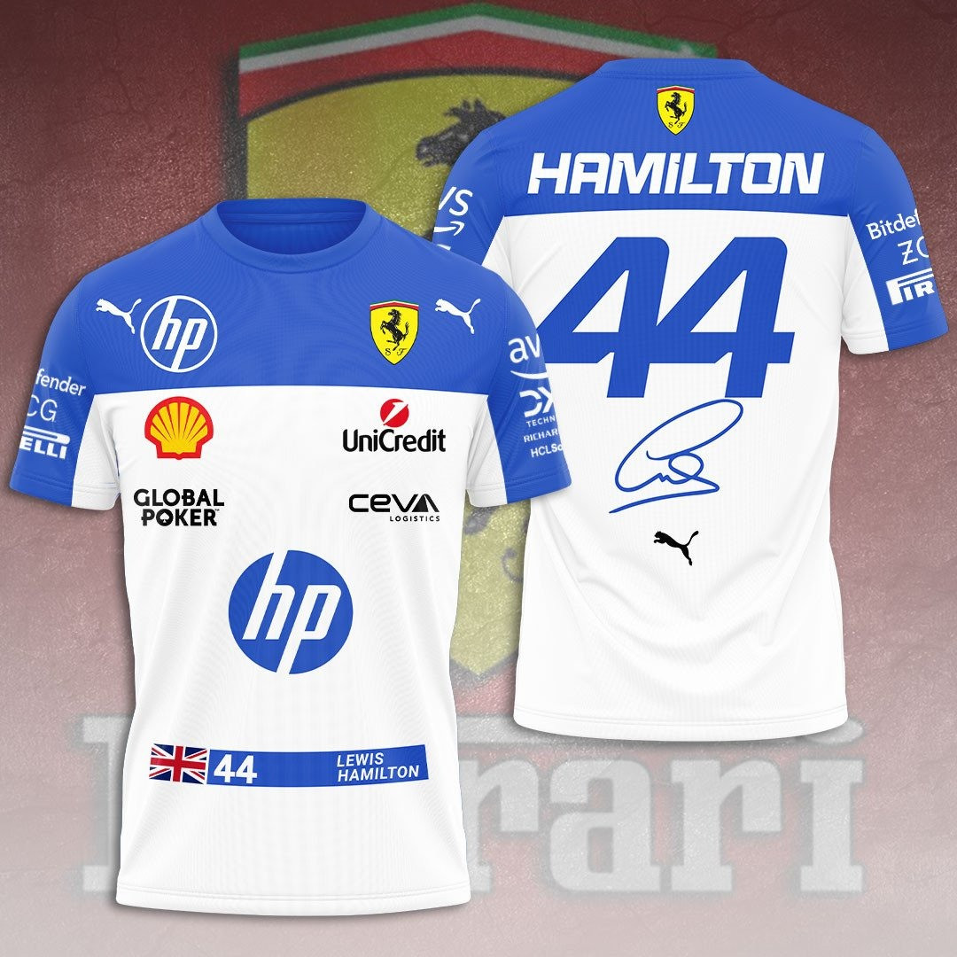 Lewis Hamilton 44 Racing Team T-Shirt Racing Lover Gifts For Husband