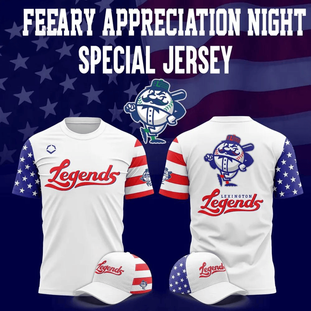 Lexington Legends Military Appreciation Night T-Shirt Baseball Player Gift Ideas