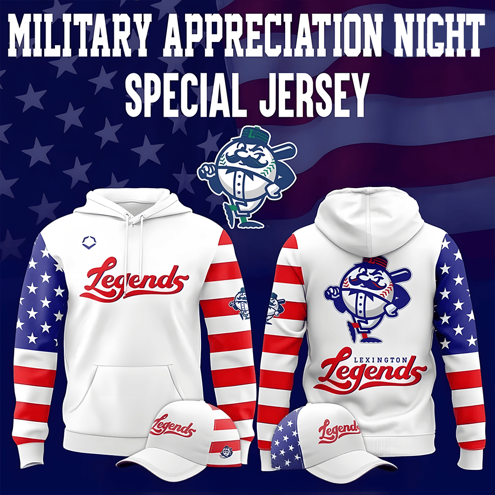 Lexington Legends x Military Appreciation Night 2025 Special Hoodie Baseball Team Gift Ideas