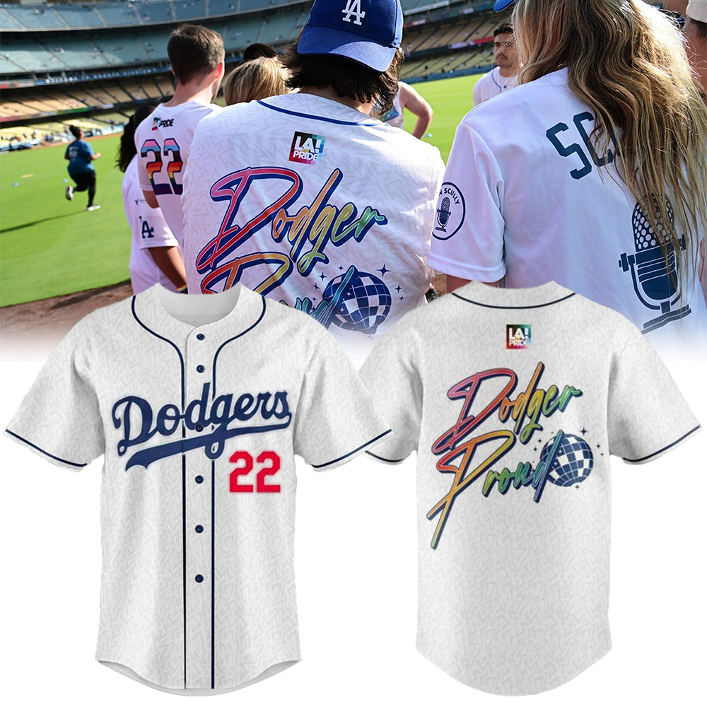 LGBTQ En Dodger Pride Night Clayton Kershaw Pride Baseball Jersey Best MLB Merch Clayton Kershaw Pride Shirt Gift For Dodgers Fans