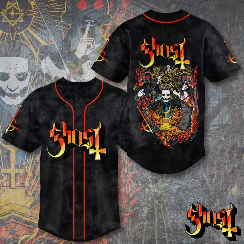lGhost Band Baseball Jersey Hot Tour 2025 Merch Gifts for Music Fans