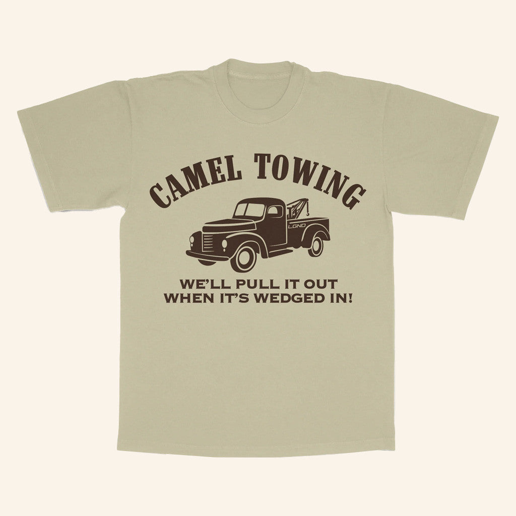 Lgndsupplyco Merch Camel Towing Pigment Dyed T-Shirt Present For Husband Lgndsupplyco Merch Camel Towing Pigment Dyed T-Shirt Present For Husband