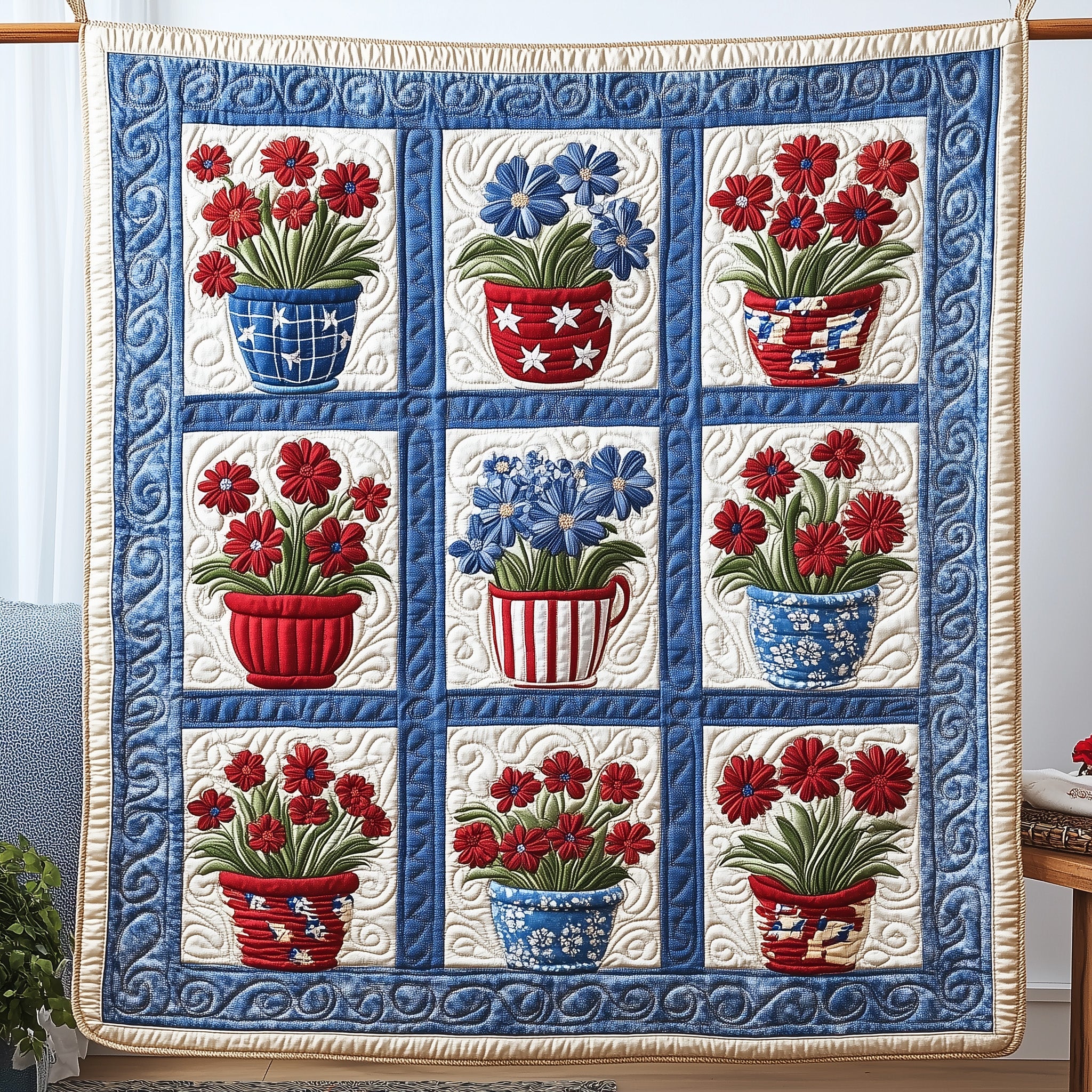 Liberty Bloom Quilted Blanket Cute Soft BlanketBest Christmas Gifts For Sister In Law