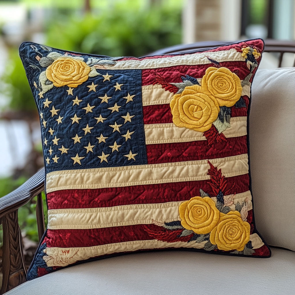 Liberty Bloom Quilted Pillow Case Best Cool Pillow Cases Patriotic Christmas Gifts