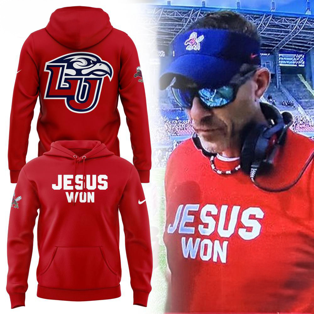 Liberty Flames Coach Jamey Chadwell Jesus Won Hoodie Gifts For Football Fans