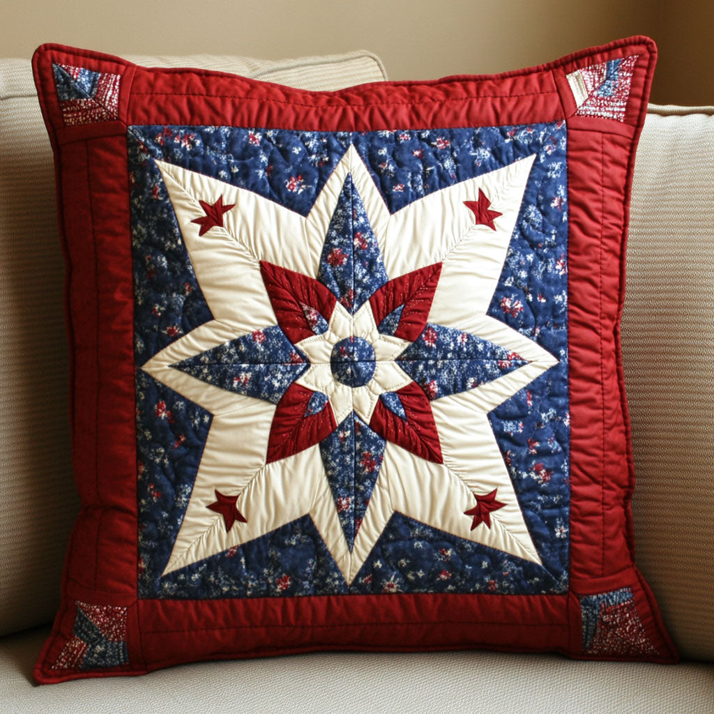 Liberty Flower Quilt Pillow Case High-Quality Cotton Pillow Cover for Everyday Comfort
